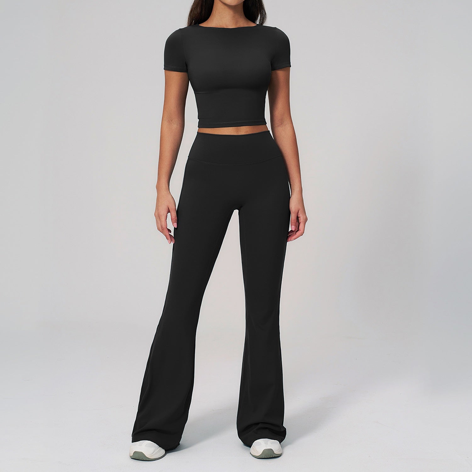 Aura Flow Set — Crop Tee & Flare