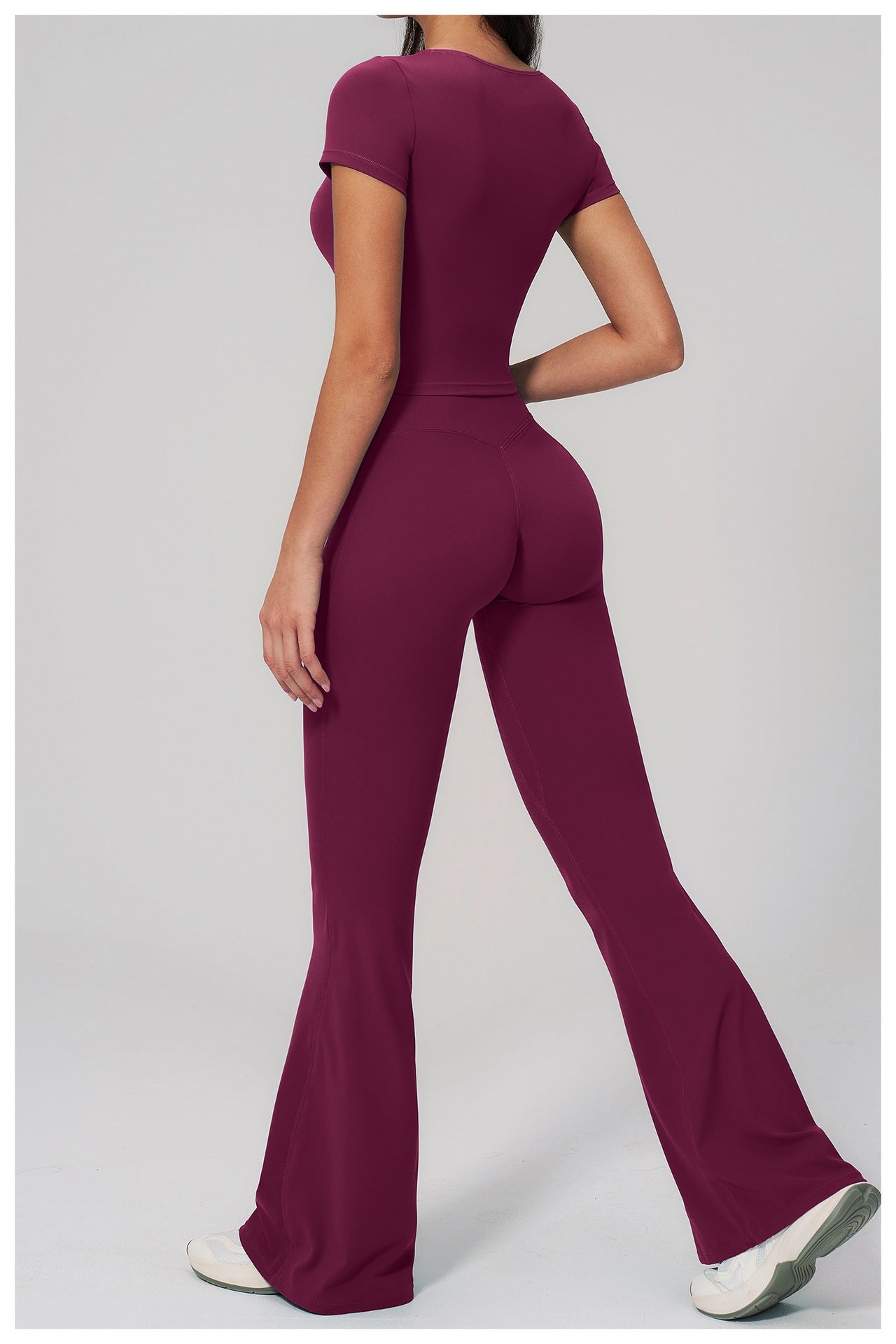 Aura Flow Set — Crop Tee & Flare