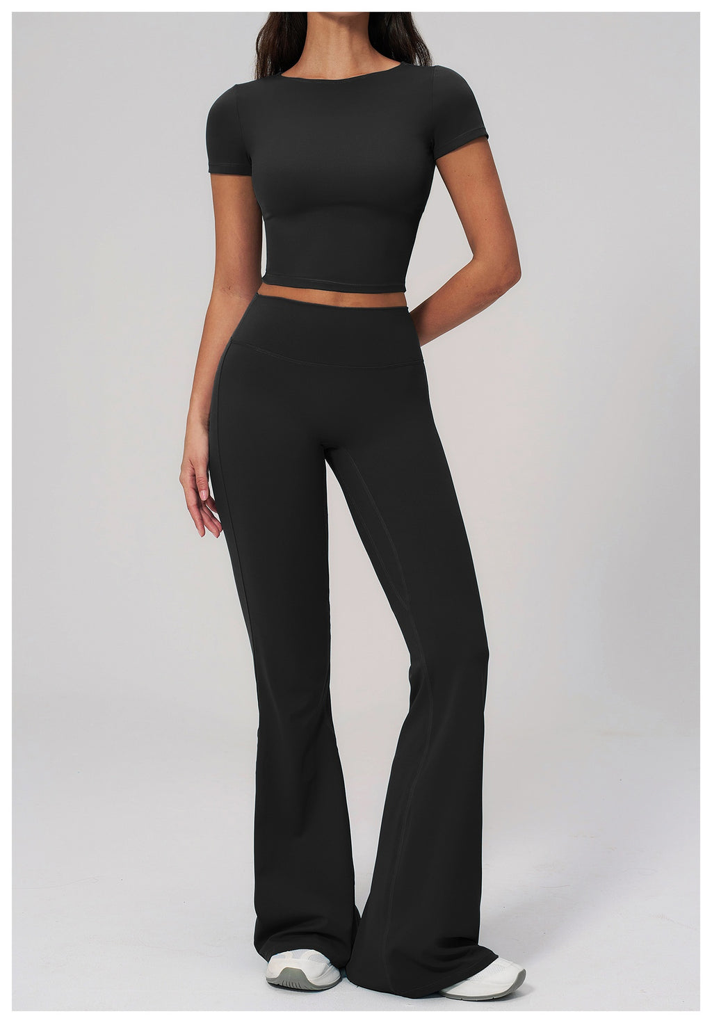 Aura Flow Set — Crop Tee & Flare