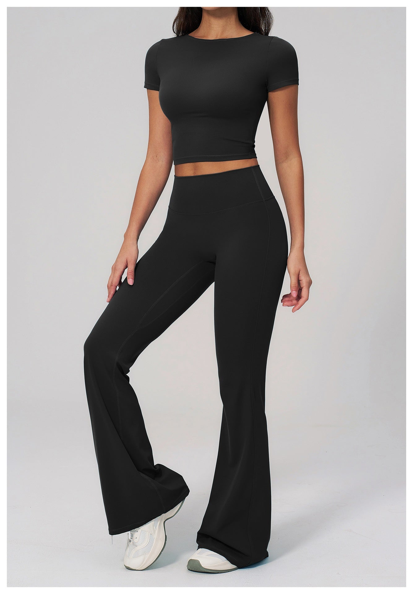 Aura Flow Set — Crop Tee & Flare