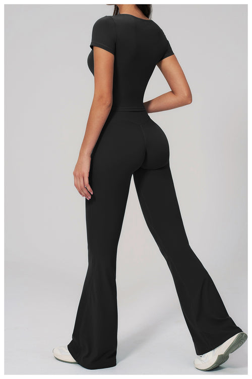 Aura Flow Set — Crop Tee & Flare