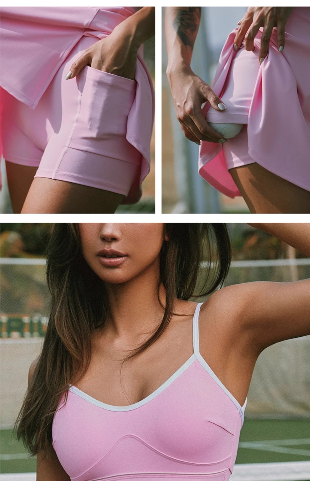Aura Court Dress — Built-In Bra Tennis Dress