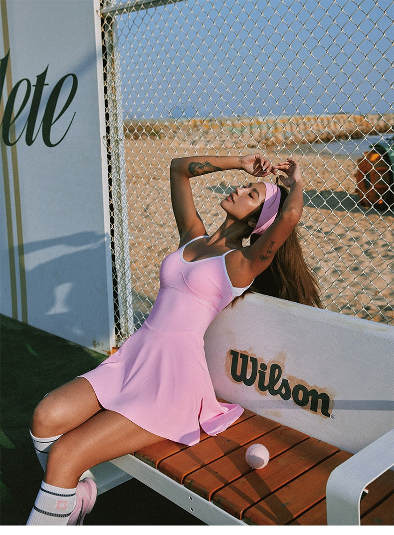 Aura Court Dress — Built-In Bra Tennis Dress