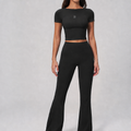 Aura Flow Set — Crop Tee & Flare
