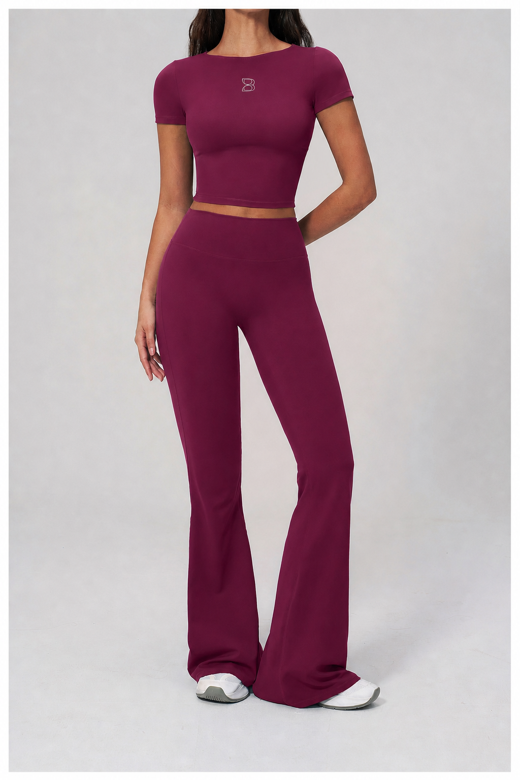 Aura Flow Set — Crop Tee & Flare