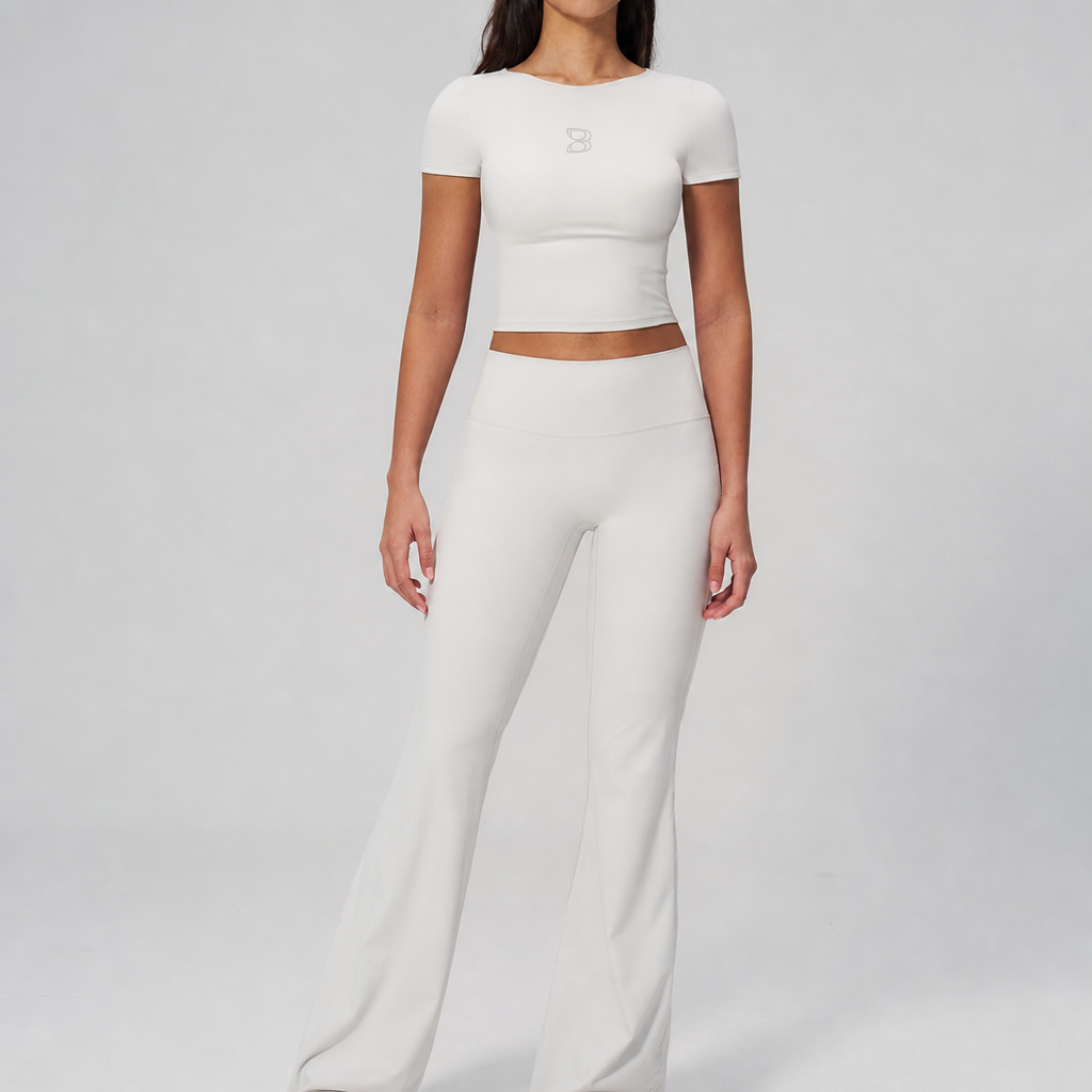 Aura Flow Set — Crop Tee & Flare